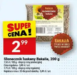 Twój Market Słonecznik łuskany Bakalia oferta