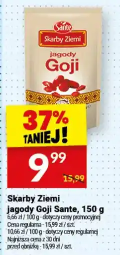 Twój Market Skarby Ziemi jagody Goji Sante oferta