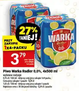 Twój Market Piwo Warka Radler 0,0% oferta