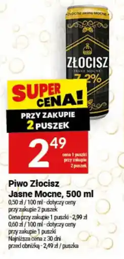 Twój Market Piwo Złocisz Jasne Mocne oferta