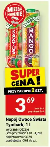 Twój Market Napój Owoce Świata Tymbark oferta