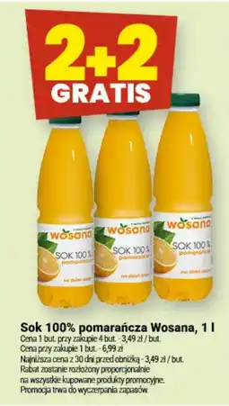 Twój Market Sok 100% pomarańcza Wosana oferta