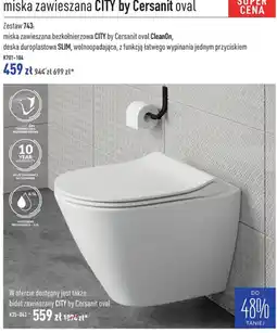 Cersanit miska zawieszana CITY by Cersanit oval oferta