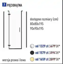 Cersanit PIĘCIOKĄTNA oferta