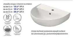 Cersanit umywalka wisząca z otworem na armaturę oferta