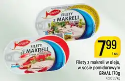 Delikatesy Piotruś Pan Filety z makreli w oleju, w sosie pomidorowym GRAAL oferta