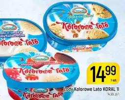 Delikatesy Piotruś Pan Lody Kolorowe Lato KORAL oferta
