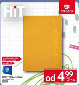 Selgros Zeszyt Astrapap Fluo oferta