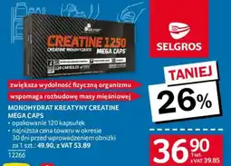 Selgros Creatine 1250 Mega Caps oferta