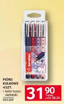 Selgros PIÓRO KULKOWE 4 SZT. niebieski oferta