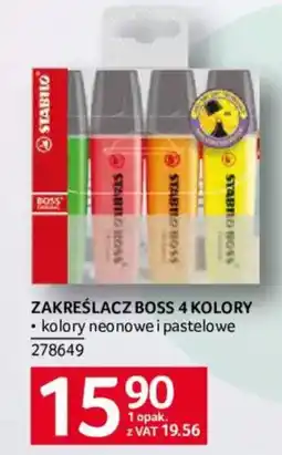 Selgros Zakreślacz Boss 4 kolory oferta