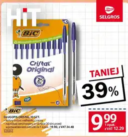 Selgros Długopis Cristal oferta