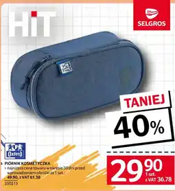 Selgros Piórnik Kosmetyczka Oxford oferta