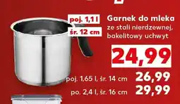 Kaufland Garnek do mleka ze stali nierdzewnej oferta
