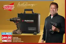 Kaufland Akumulatorowa wiertarko-wkrętarka Parkside Performance limitowana złota edycja oferta