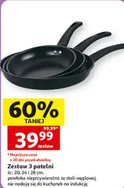 Auchan Zestaw patelni oferta