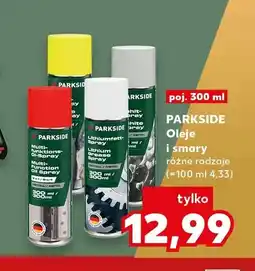 Kaufland Oleje i smary Parkside oferta