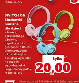 Kaufland Słuchawki nauszne dla dzieci Switch On oferta