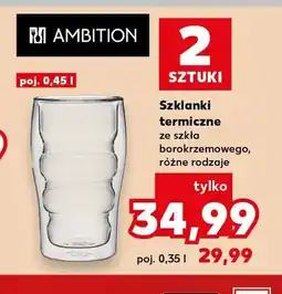 Kaufland Szklanki termiczne Ambition 2-pak oferta