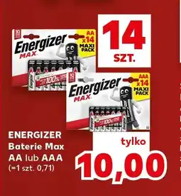 Kaufland Baterie Energizer Max Aa 14-pak oferta