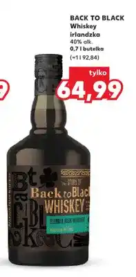 Kaufland Whiskey irlandzka Back to Black oferta