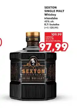 Kaufland Whiskey irlandzka Sexton Single Malt oferta