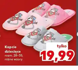 Kaufland Kapcie dziecięce oferta