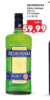 Kaufland Likier ziołowy Becherovka oferta