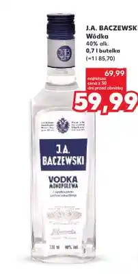 Kaufland Wódka J.A. Baczewski 40% oferta