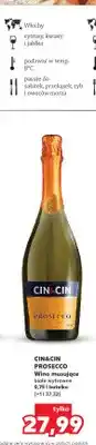Kaufland Wino musujące białe wytrawne Cin & Cin Prosecco oferta