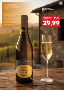 Kaufland Wino białe słodkie La Cacciatora Moscato d'Asti DOCG oferta