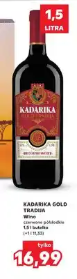 Kaufland Wino czerwone półsłodkie Kadarika Gold Tradija oferta