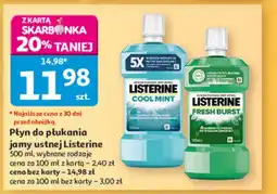 Auchan Płyn do płukania jamy ustnej Listerine oferta