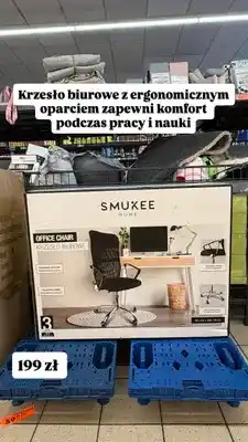 Biedronka Krzesło biurowe ergonomiczne Smukee Home oferta