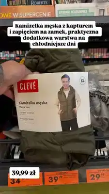 Biedronka Kamizelka męska pikowana z kapturem Clevé oferta