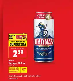 Biedronka Piwo Harnaś oferta