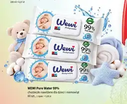 Drogerie Polskie Chusteczki nawilżane dla dzieci i niemowląt Wewi Pure Water 99% oferta
