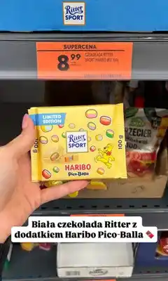 Biedronka Czekolada biała Ritter Sport Haribo Pico-Balla oferta