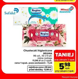 Carrefour Chusteczki higieniczne rumiankowe Regina oferta