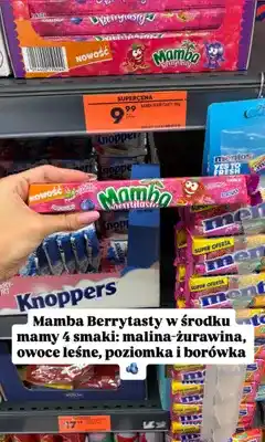 Biedronka Gumy rozpuszczalne Mamba Berrytasty oferta