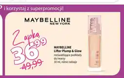 Drogerie Polskie Podkład rozświetlający do twarzy Maybelline Lifter Plump & Glow oferta