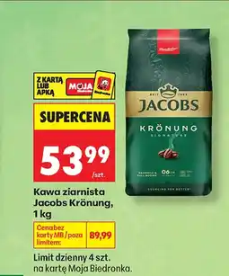 Biedronka Kawa ziarnista Jacobs oferta