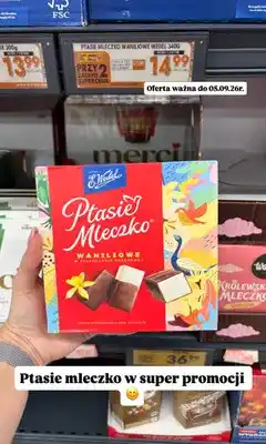 Biedronka Ptasie Mleczko waniliowe E.Wedel oferta