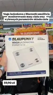 Biedronka Waga łazienkowa Blaupunkt BSM601BTW oferta