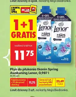 Biedronka Płyn do płukania tkanin Lenor oferta