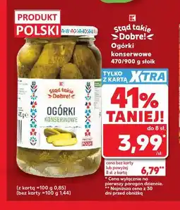 Kaufland Ogórki konserwowe Stąd Takie Dobre! oferta