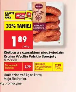 Biedronka Kiełbasa Kraina Wędlin oferta