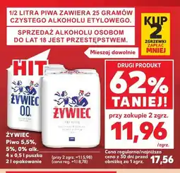 Kaufland Piwo Żywiec 5,5% 4-pak oferta