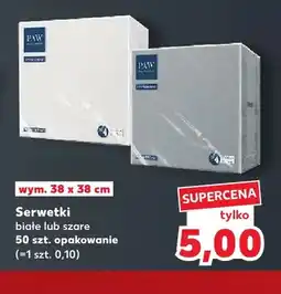 Kaufland Serwetki szare Paw 38x38 cm oferta