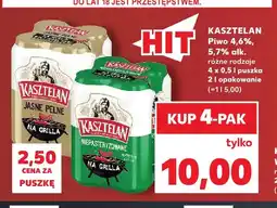 Kaufland Piwo Kasztelan 4-pak oferta